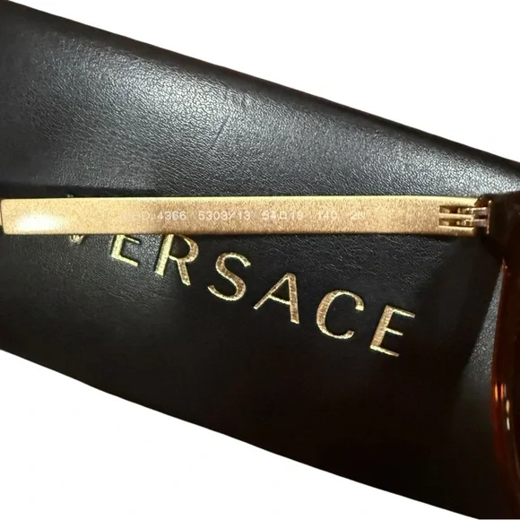 Versace VE4366 Havana Brown Sunglasses Made in Italy w/ Case - Picture 6 of 6